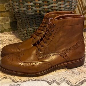 Gordon Rush Sutherland Brown Leather Brogue Boots /worn once